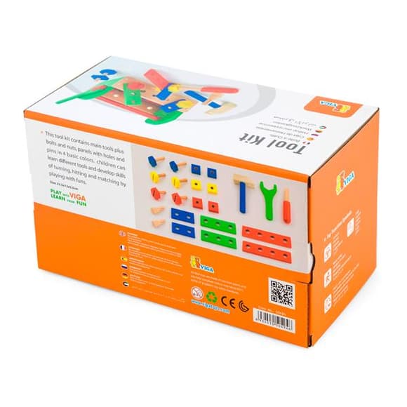 Дерев'яний набір Viga Toys Ящик з інструментами (50494)