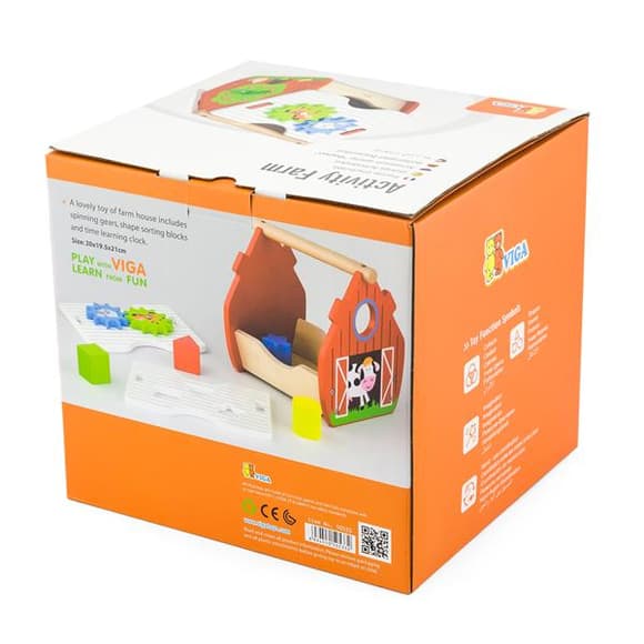 Дерев'яний сортер Viga Toys Веселий будиночок (50533)