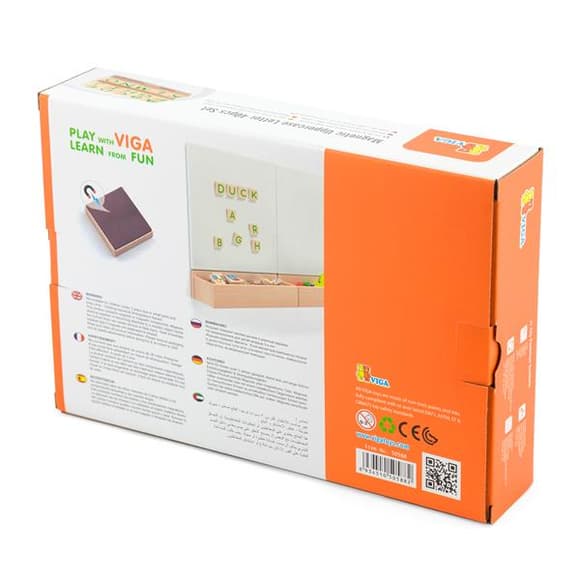 Набор магнитных букв Viga Toys Заглавные 40 шт. (50588)