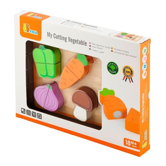 Игрушечные продукты Viga Toys Деревянные овощи (50979)