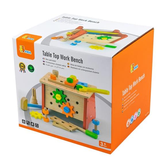 Деревянный игровой набор Viga Toys Верстак с инструментами (51621)