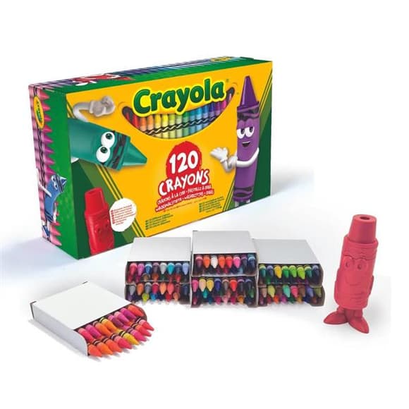 Набір воскової крейди Crayola Crayons зі стругачкою 120 кольорів (52-6920)