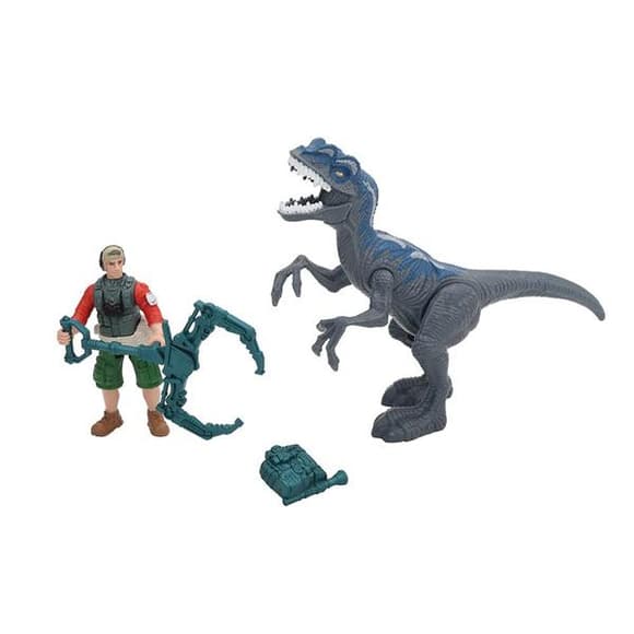 Игровой набор Dino Valley Опасный динозавр со звуком серый (542015)