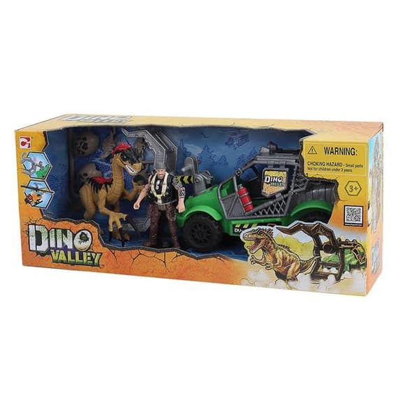 Игровой набор Dino Valley Поимка динозавра с джипом (542028-1)