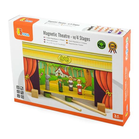 Дерев'яний набір Viga Toys Магнітний театр (56005)