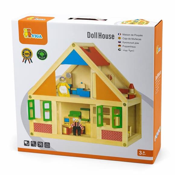 Кукольный дом Viga Toys Деревянный (56254)