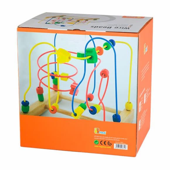 Пальчиковий лабіринт Viga Toys Намистини і фігурки (58374)