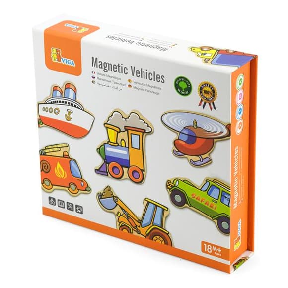 Набор магнитов Viga Toys Транспорт 20 шт. (58924)