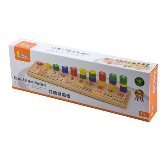 Дерев'яний навчальний набір Viga Toys Цифри і рахування (59072)