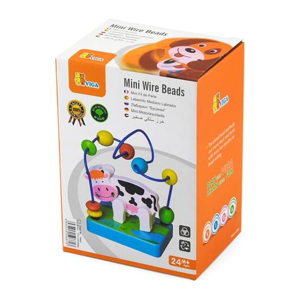 Пальчиковый лабиринт Viga Toys Коровка (59661)
