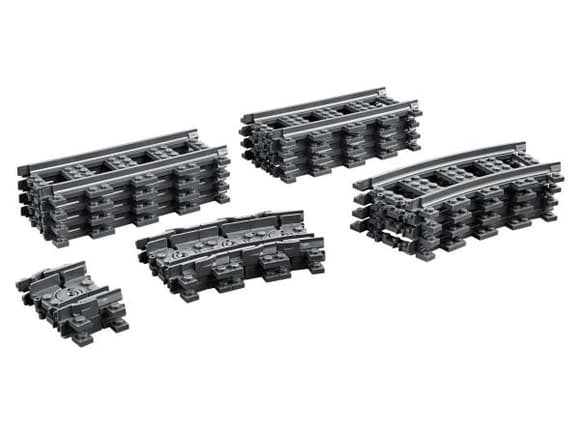 Конструктор LEGO City Рельсы 20 деталей (60205)