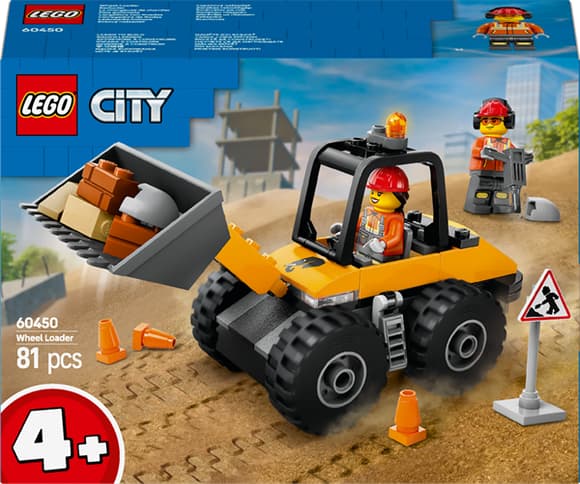 Конструктор LEGO City Жовтий будівельний автонавантажувач 81 деталь (60450)