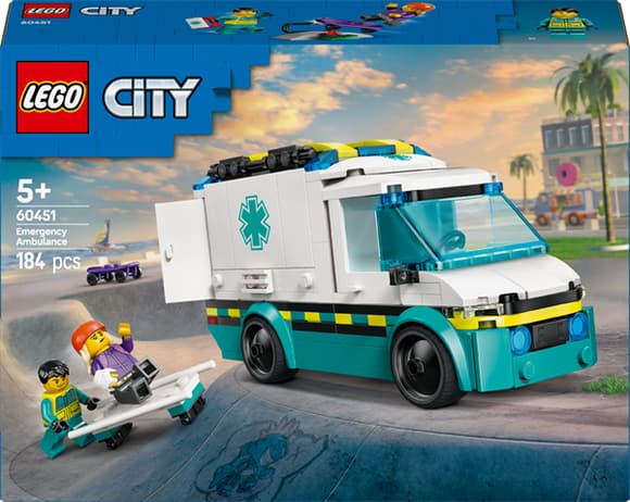 Конструктор LEGO City Швидка допомога 184 деталі (60451)