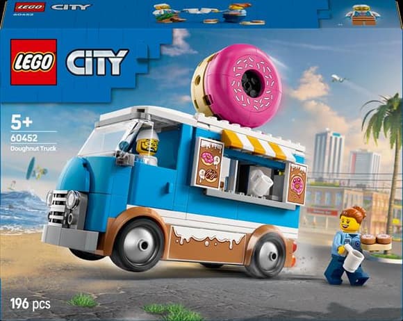 Конструктор LEGO City Вантажівка з пончиками 196 деталей (60452)