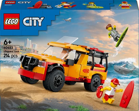 Конструктор LEGO City Пляжна рятувальна вантажівка 214 деталей (60453)