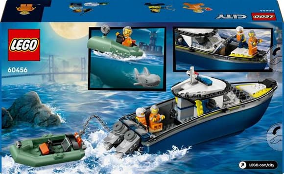 Конструктор LEGO City Переслідування на поліцейському катері 264 деталі (60456)