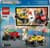 Конструктор LEGO City Піца-авто проти пожежної машини набір для перегонів 70 деталей (60458)