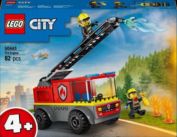 Конструктор LEGO City Пожежна машина з драбиною 82 деталі (60463)
