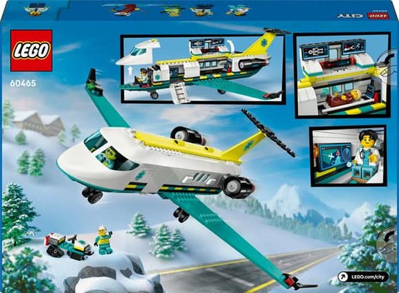 Конструктор LEGO City Літак швидкої медичної допомоги 403 деталі (60465)