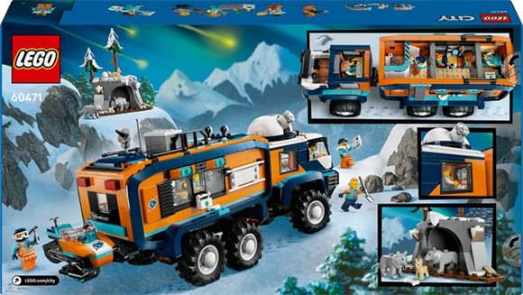 Конструктор LEGO City Арктична дослідницька вантажівка з науковою лабораторією 1064 деталі (60471)