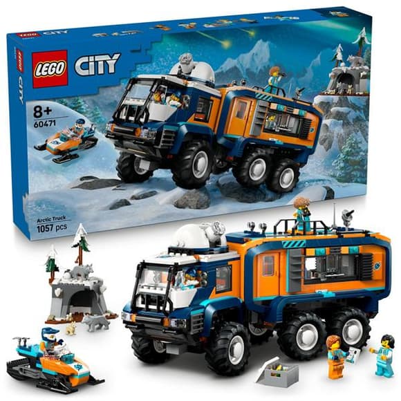 Конструктор LEGO City Арктична дослідницька вантажівка з науковою лабораторією 1064 деталі (60471)