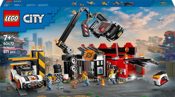 Конструктор LEGO City Звалище з автомобілями 871 деталь (60472)