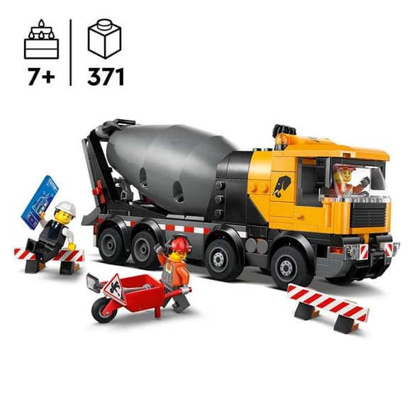 Конструктор LEGO City Бетонозмішувач 371 Деталь (60478)