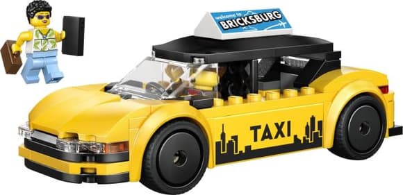 Конструктор LEGO City Жовте таксі 122 Деталі (60487)