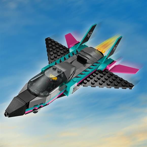 Конструктор LEGO City Реактивный самолет против автомобиля 259 Деталей (60489)