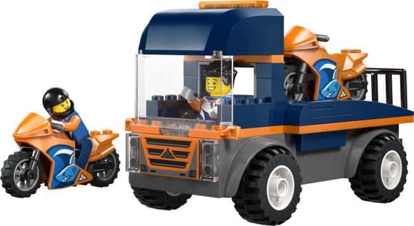 Конструктор LEGO City Транспортер мотоциклов 88 Деталей (60491)