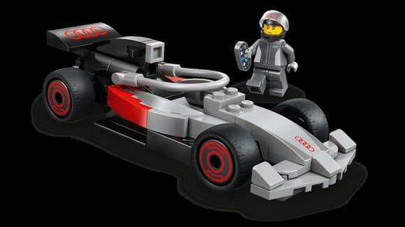Конструктор LEGO® City Вантажівка для демонстрації F1® із перегоновим автомобілем Audi F1® 508 деталей (60493)