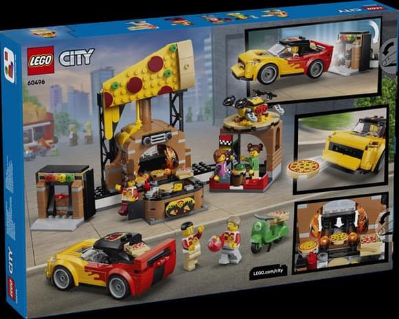 Конструктор LEGO® City Доставка піци з різними транспортними засобами, 494 деталі  (60496)