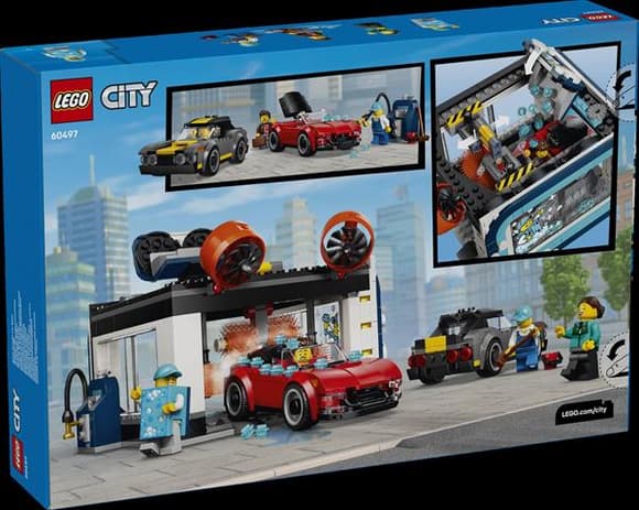 Конструктор LEGO® City Тунельна автомийка - Набір для складання, 583 деталі (60497)