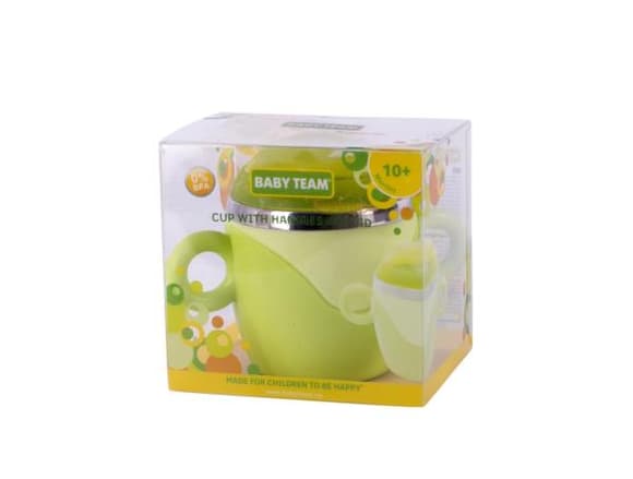Чашка Baby Team с крышкой из нержавеющей стали (6091)