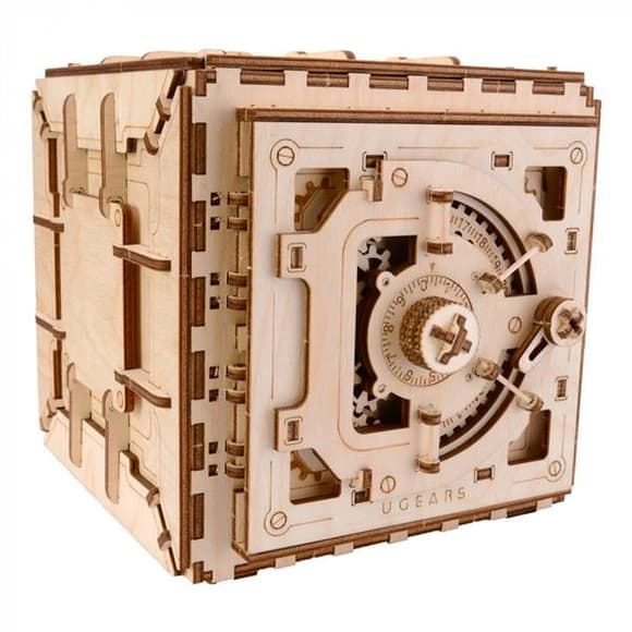 Деревянный механический 3D конструктор Ugears Сейф (70011)
