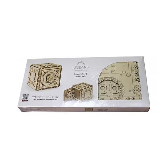 Деревянный механический 3D конструктор Ugears Сейф (70011)