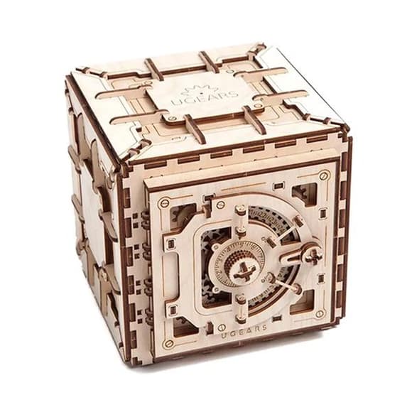 Деревянный механический 3D конструктор Ugears Сейф (70011)