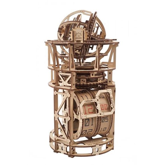 Деревянный механический 3D конструктор Ugears Астрономичные часы с турбийоном (70162)