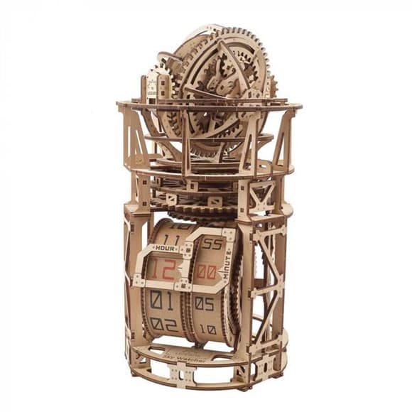 Деревянный механический 3D конструктор Ugears Астрономичные часы с турбийоном (70162)