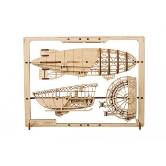 Деревянный механический 3D конструктор Ugears Цепелин (70208)