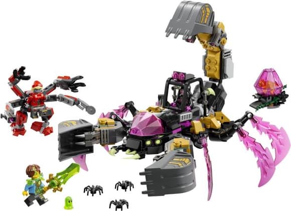 Конструктор LEGO DREAMZzz Кошмарний землекоп-скорпіон 505 Деталей (71513)