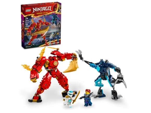 Конструктор LEGO NINJAGO Робот вогняної стихії Кая 322 деталі (71808)