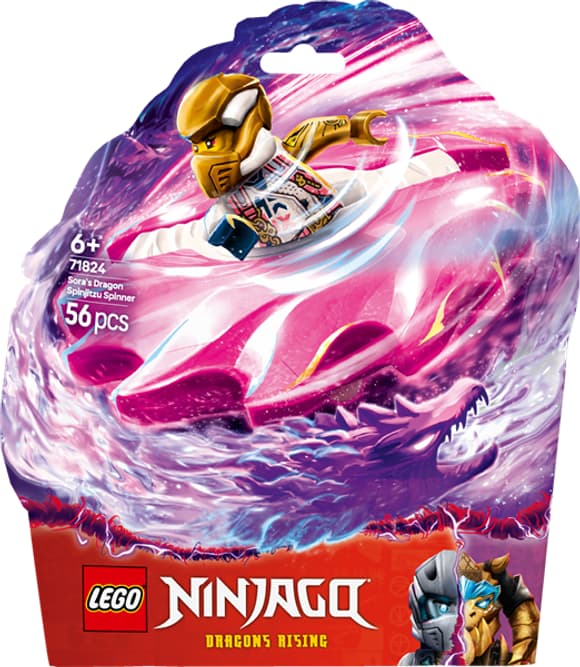 Конструктор LEGO NINJAGO Дракон Сори Спін-джитсу 56 деталей (71824)