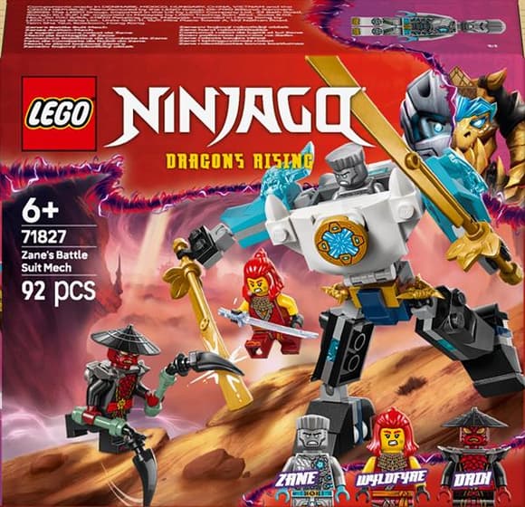 Конструктор LEGO NINJAGO Бойовий костюм-робот Зейна 92 деталі (71827)