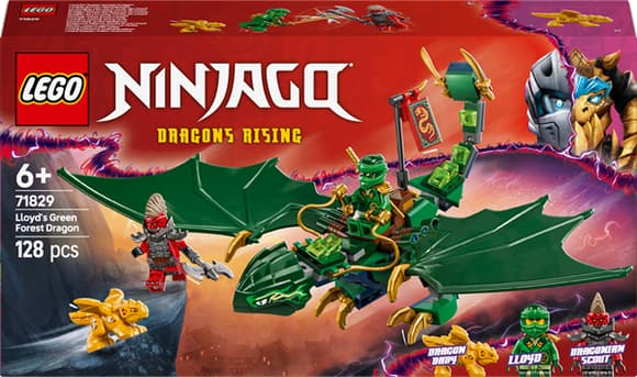 Конструктор LEGO NINJAGO Зелений лісовий дракон Ллойда 128 деталей (71829)
