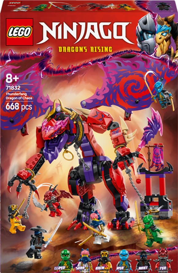 Конструктор LEGO NINJAGO Громовержець Дракон Хаосу 668 деталей (71832)