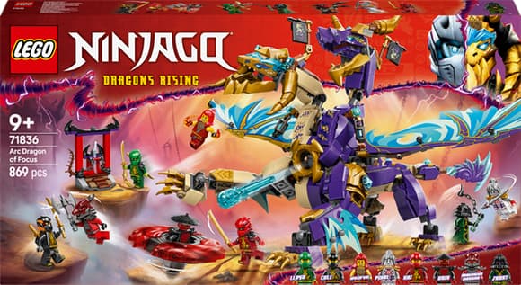 Конструктор LEGO NINJAGO Arc Dragon of Focus 869 деталей (71836)
