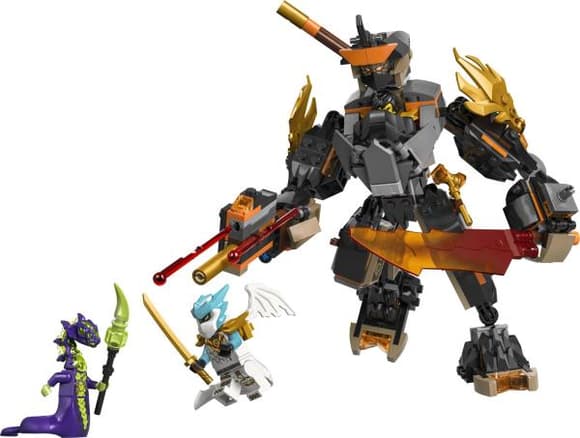 Конструктор LEGO Ninjago Робот Коула для миссии и Дракон Зейн 364 Детали (71854)