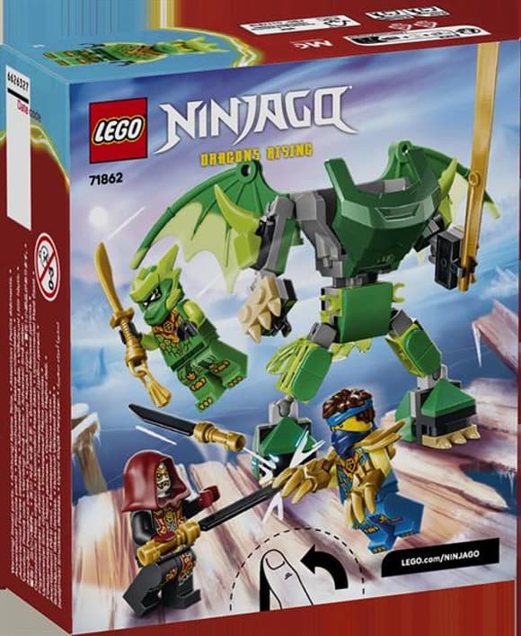 Конструктор LEGO® NINJAGO® Бойовий набір робота Дракона Ллойда Іграшка, 81 деталь (71862)