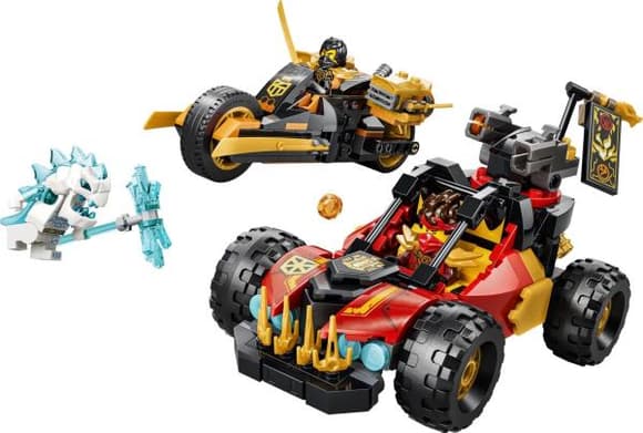 Конструктор LEGO® NINJAGO® Комбинированные транспортные средства Кая и Коула, 394 детали (71864)